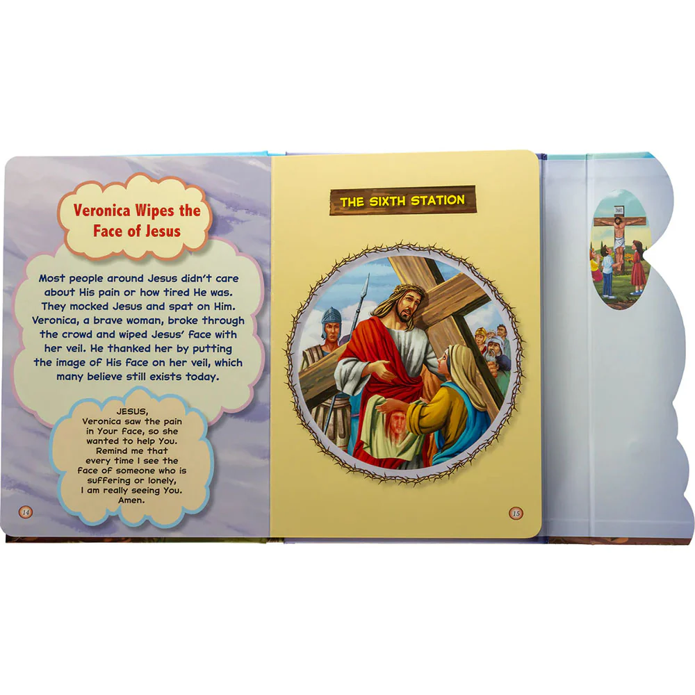 A Child's Way of the Cross Carry Along Board Book - Image 2