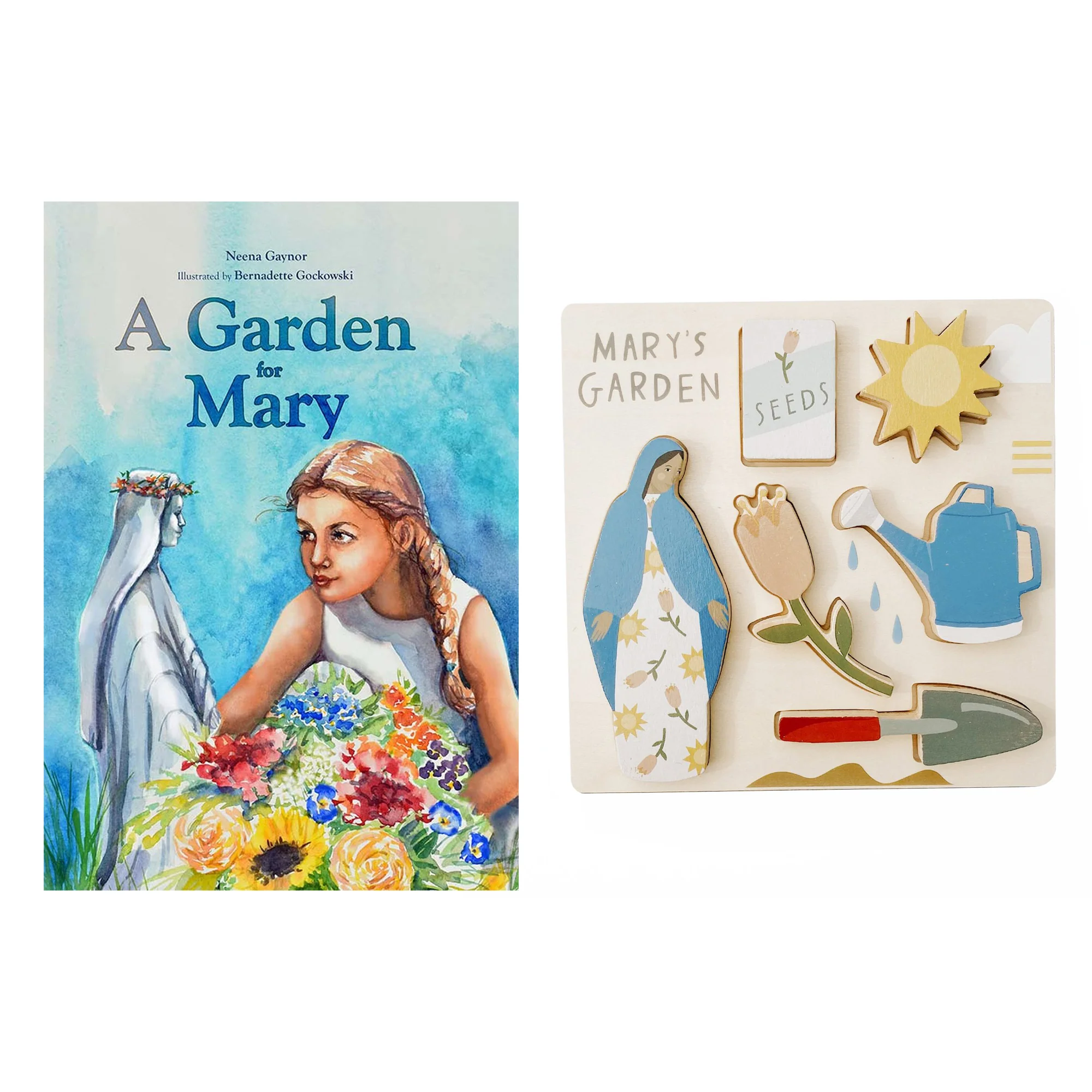 A Garden for Mary & Mary's Garden Wooden Puzzle (2 Gift Set) - Image 2