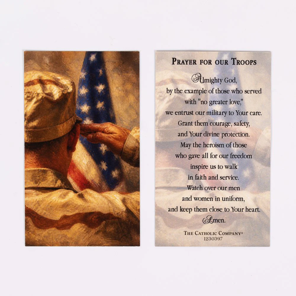 A Prayer for Our Troops Prayer Card - Image 2