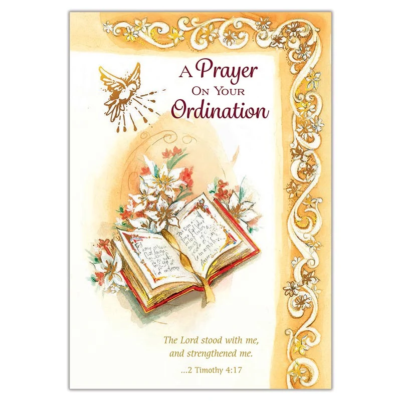 A Prayer On Your Ordination Greeting Card