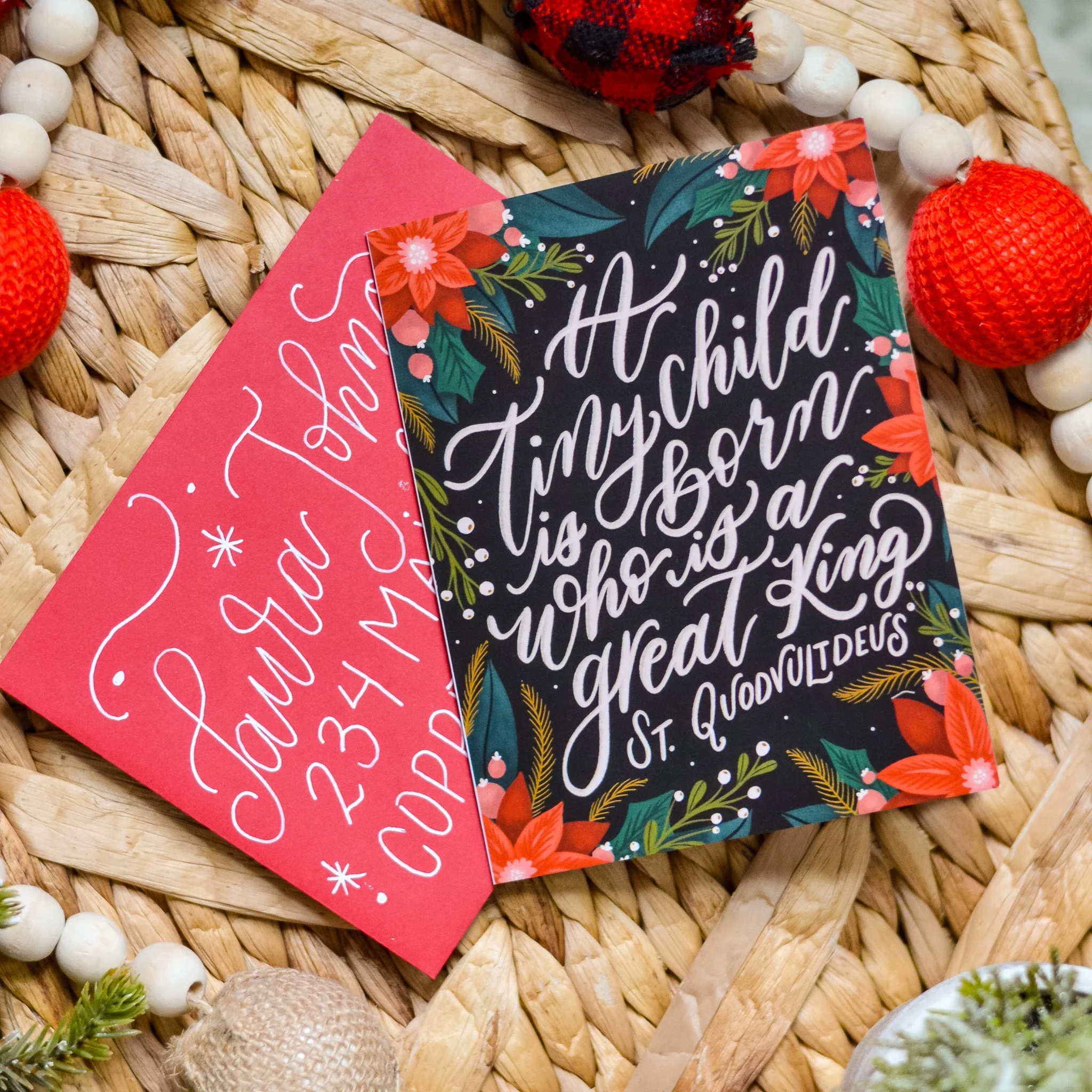 A Tiny Child is Born Christmas Card - Image 2