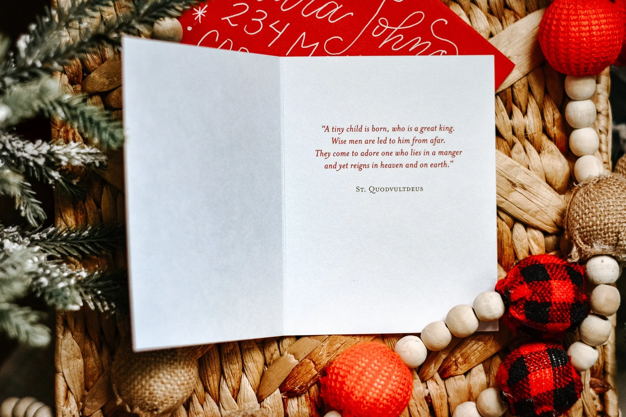 A Tiny Child is Born Christmas Card - Image 3