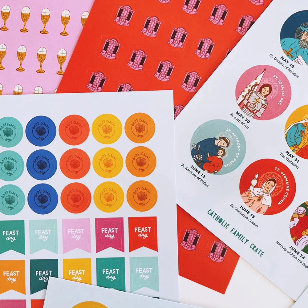 A Year of Catholic Stickers - 360+ Calendar Stickers - Image 3