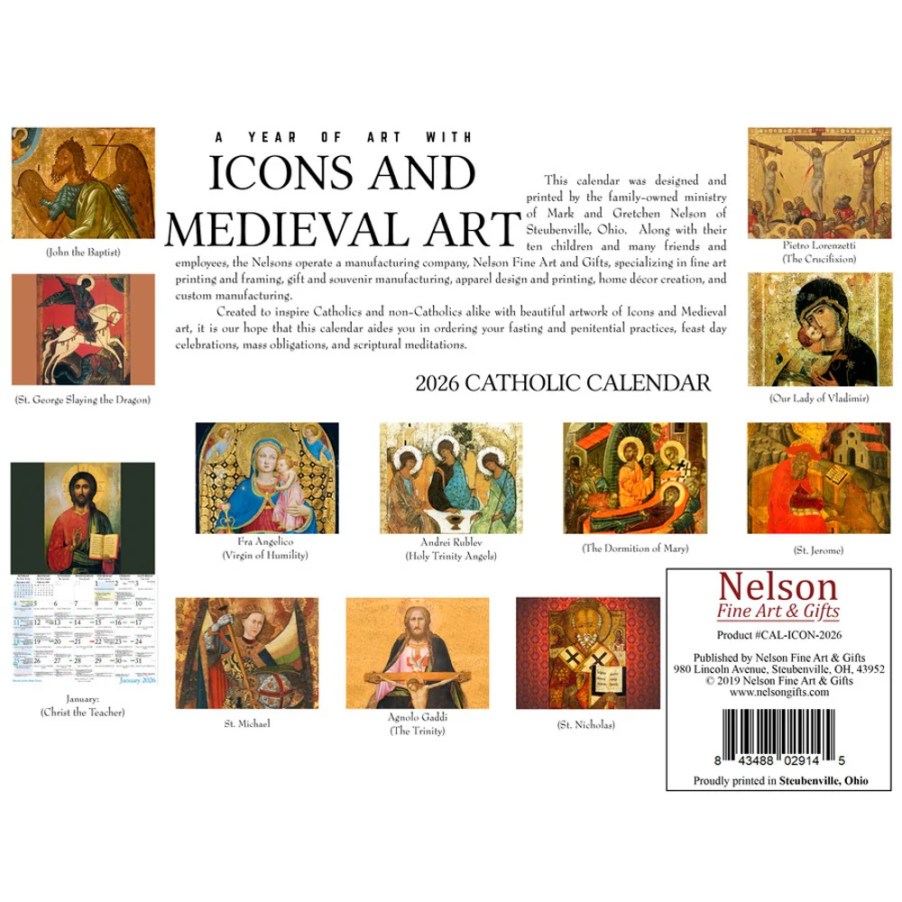 A Year of Icons & Medieval Art 2026 Catholic Liturgical Calendar - Image 4