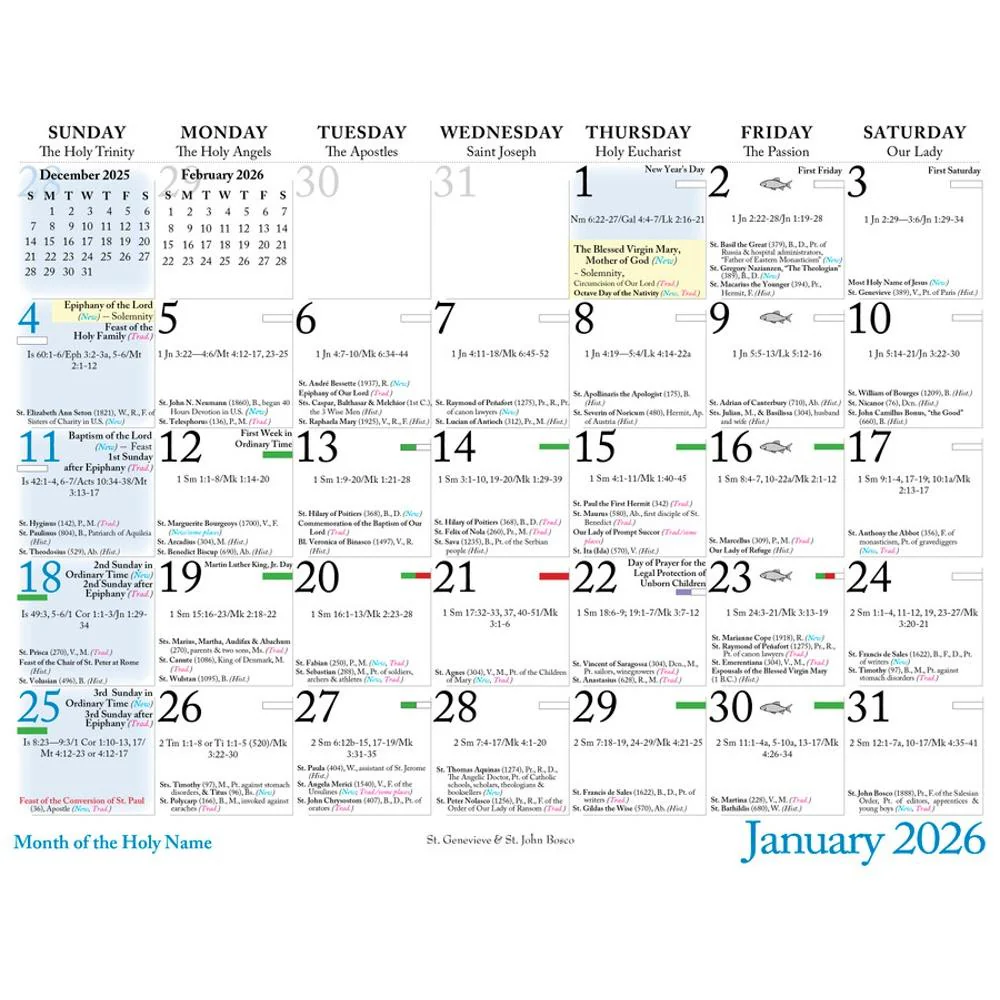 A Year with Theophilia Icons 2026 Catholic Liturgical Calendar - Image 2