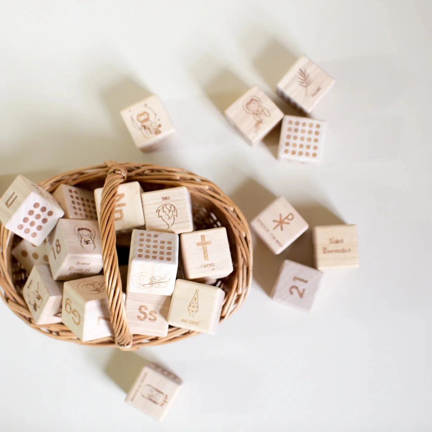 ABC Catholic Wooden Alphabet Blocks - Image 4