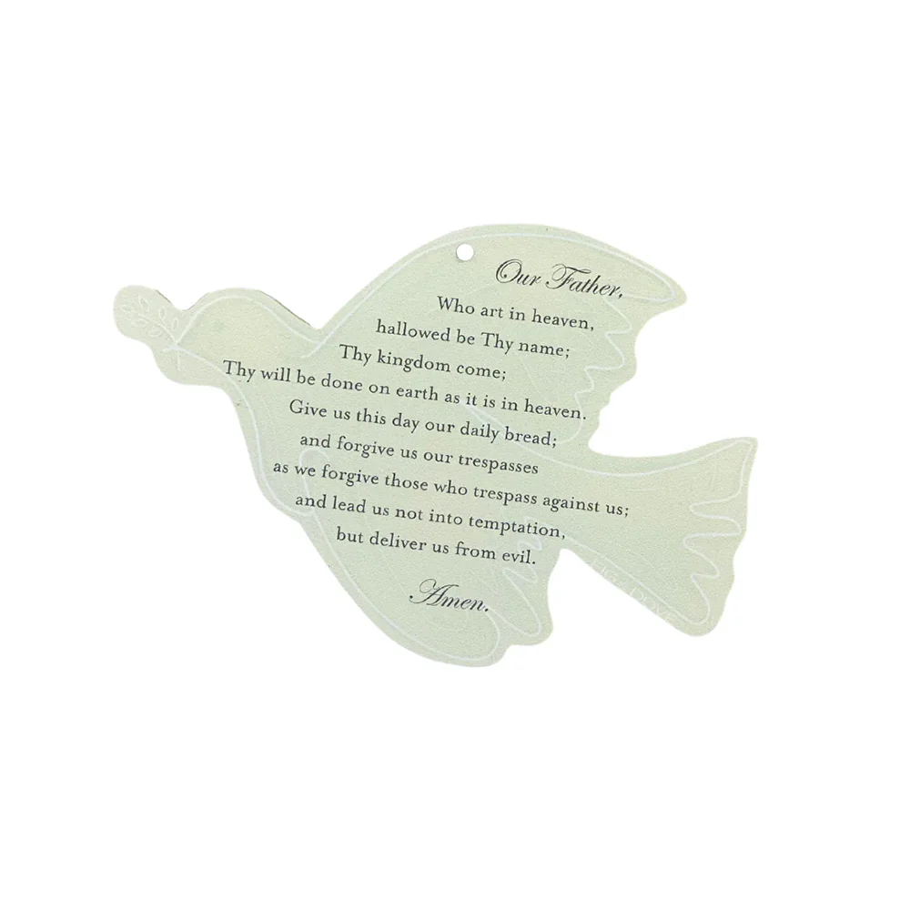 Acrylic Prayer Dove Ornament - 4" (H) - Image 5