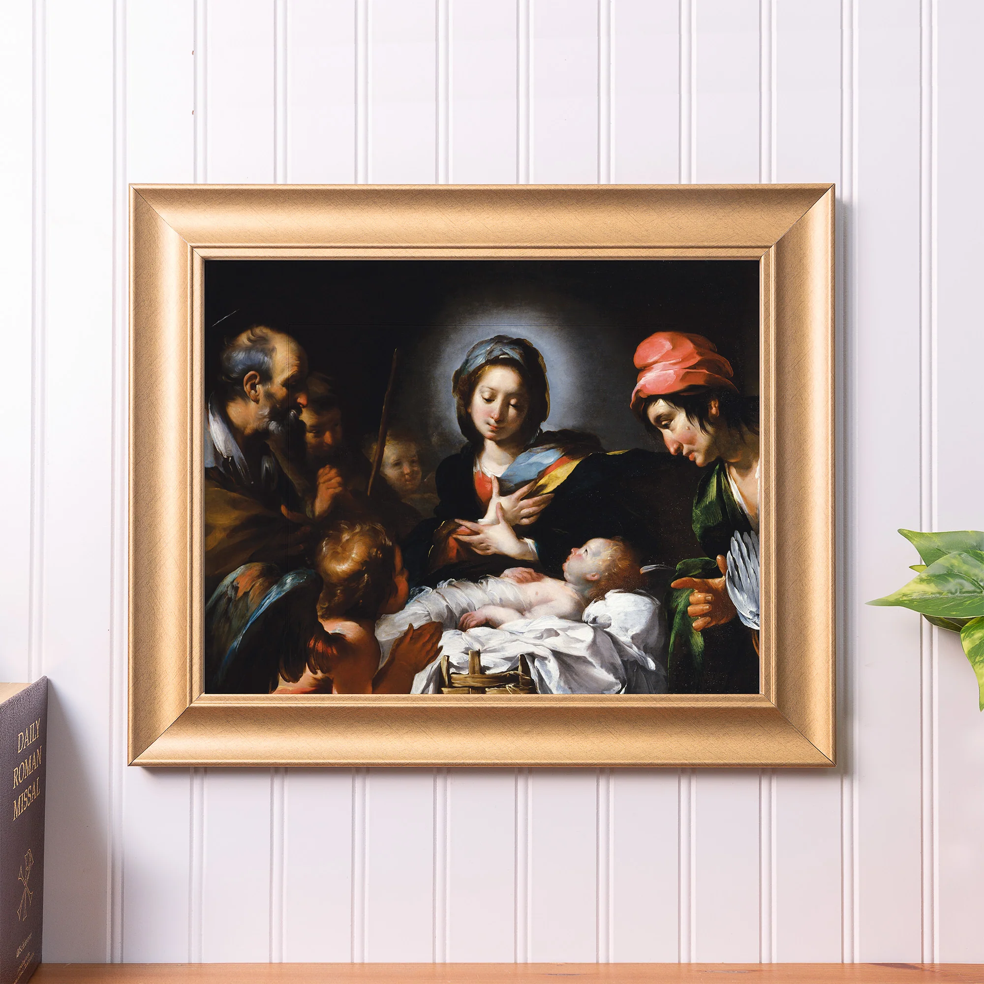 Adoration of Shepherds Gold Framed Print - Multiple Sizes - Image 2