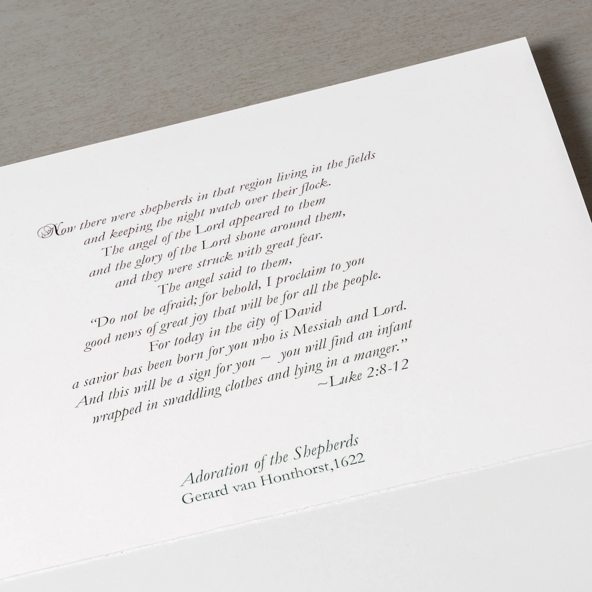 Adoration of the Shepherds Christmas Cards - Set of 20 - Image 3