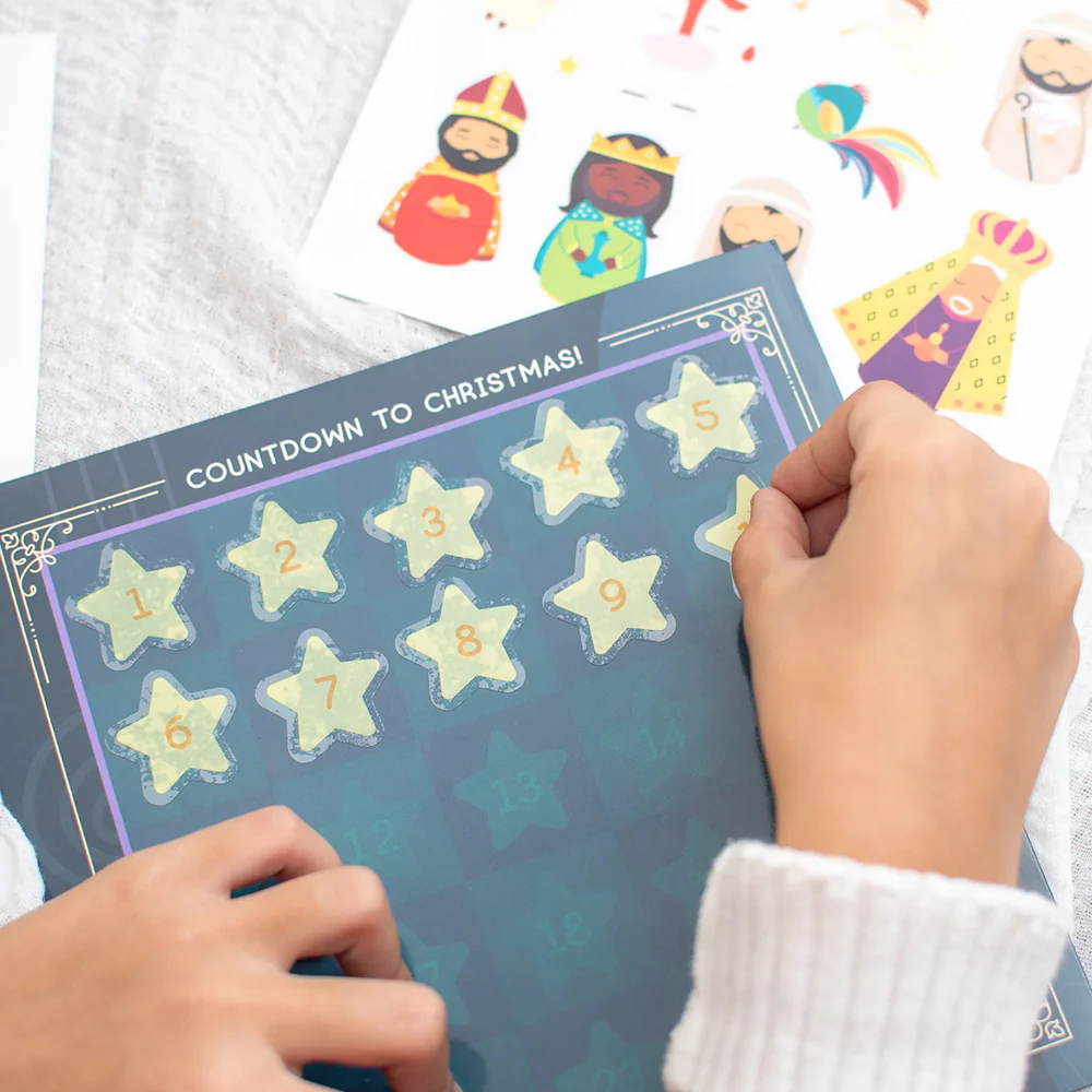Advent Calendar & Reusable Nativity Sticker Set - Image 2