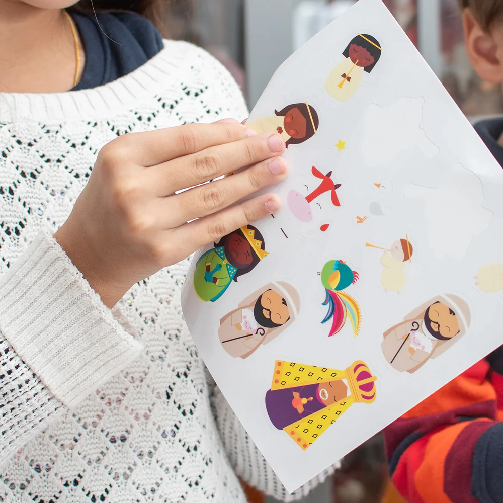 Advent Calendar & Reusable Nativity Sticker Set - Image 3