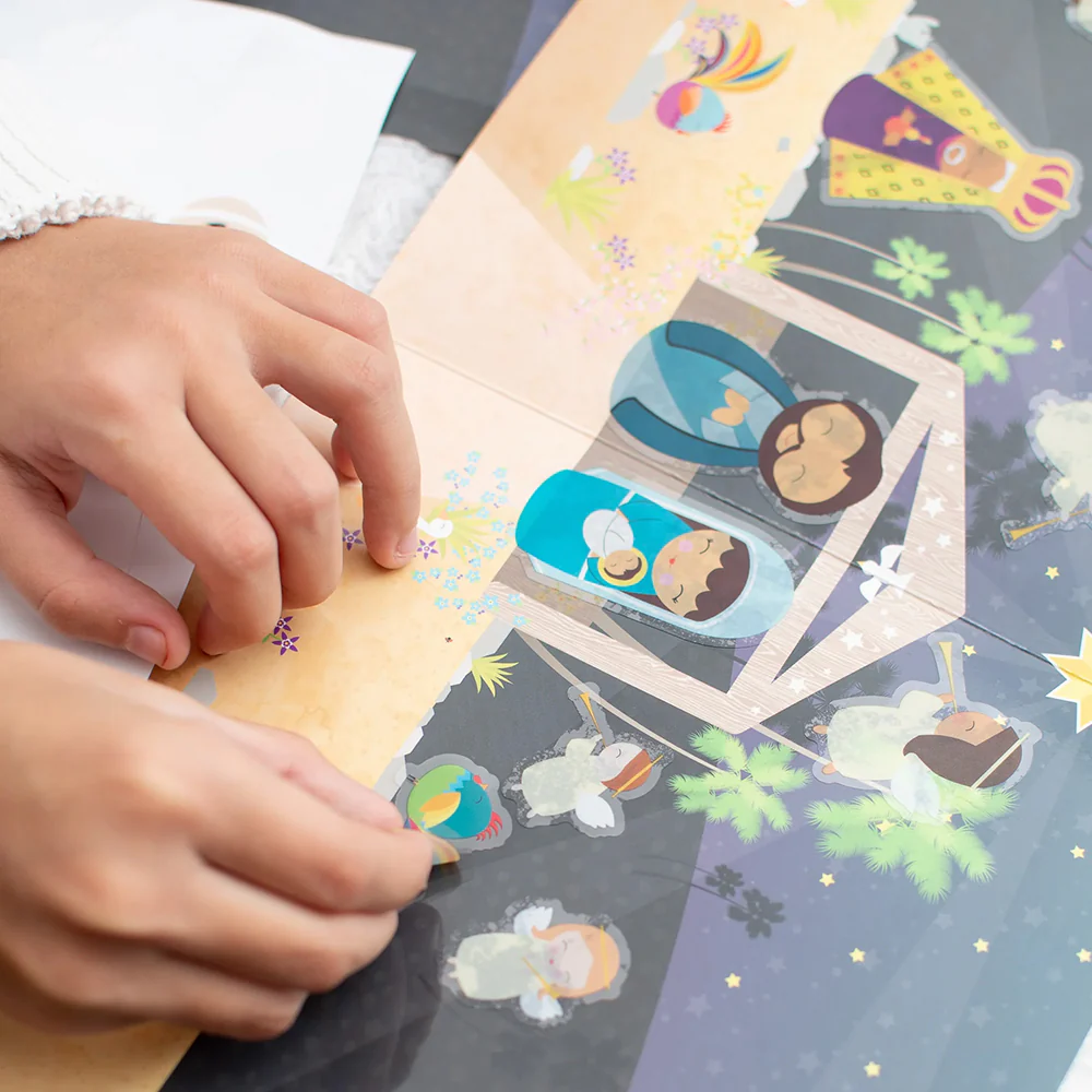 Advent Calendar & Reusable Nativity Sticker Set - Image 4