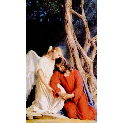 Laminated Agony in the Garden Personalized Prayer Card (Priced Per Card)