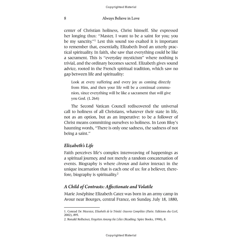 Always Believe in Love: Selected Writings of Elizabeth of the Trinity - Image 6