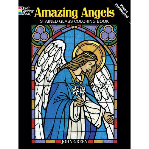 Amazing Angels Stained Glass Coloring Book