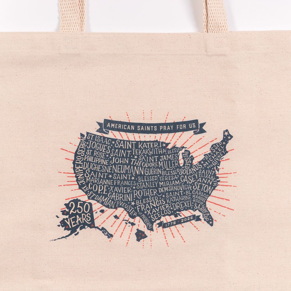 American Saints 250th Commemorative Canvas Tote - Image 2