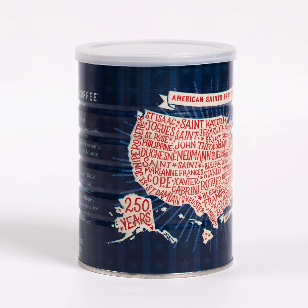American Saints Medium Roast Coffee in 250th Anniversary Commemorative Can - Image 3