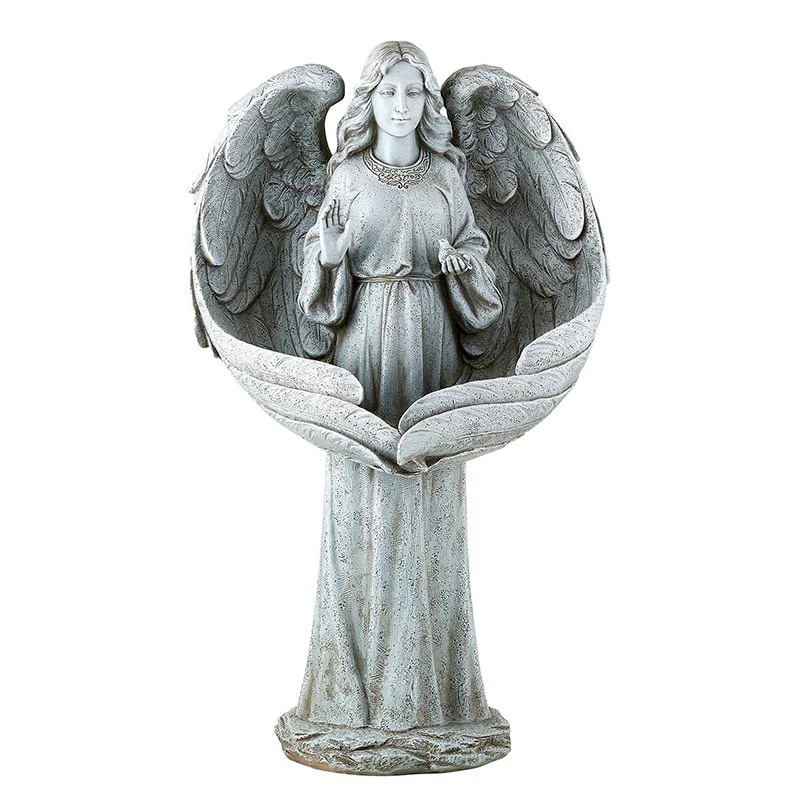 Angelic Blessing Bird Feeder & Statue - 21.25" - Image 2