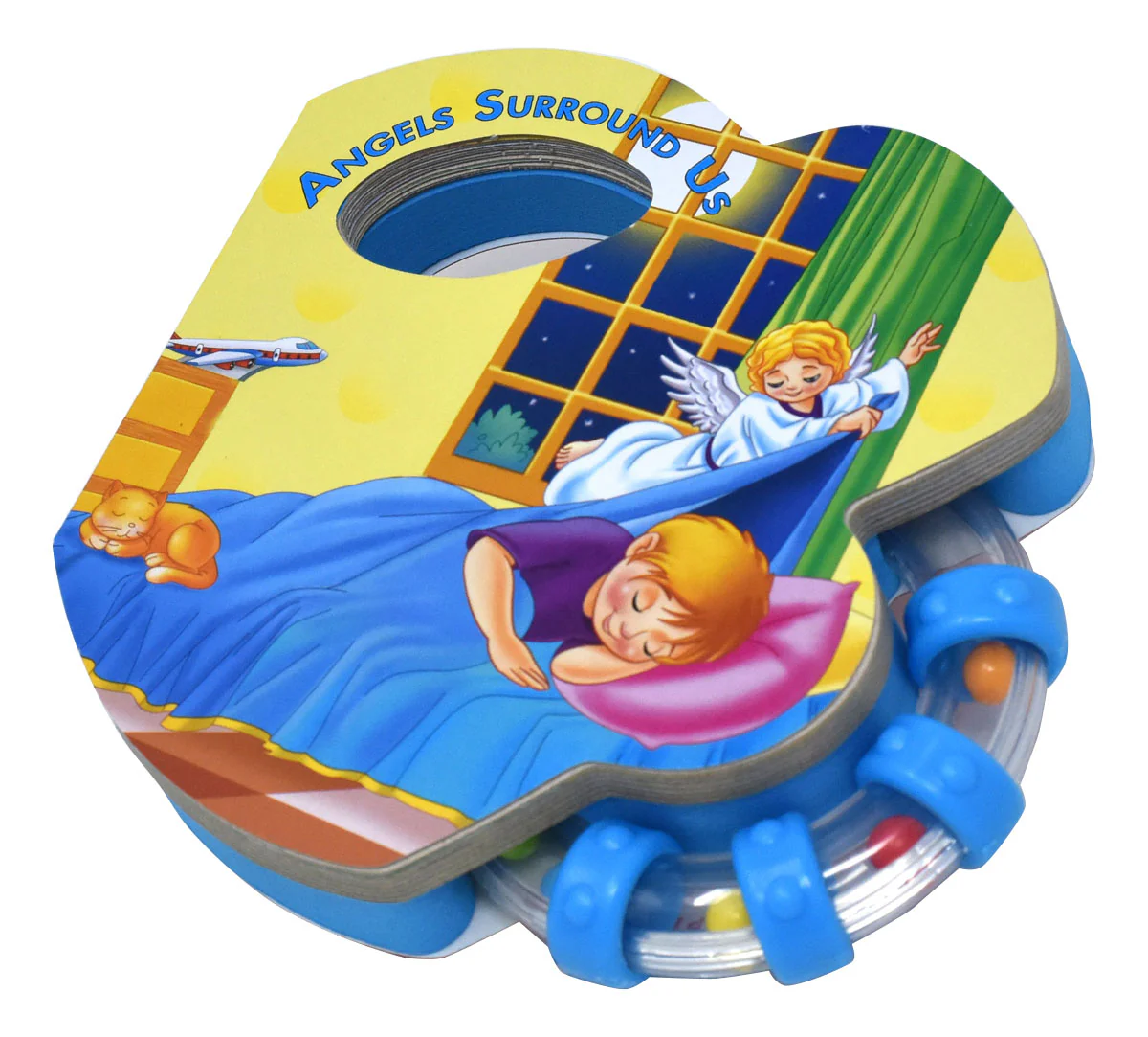 Angels Surround Us Rattle Book