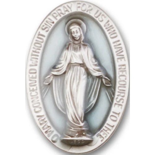 Antique Silver Miraculous Visor Clip - Image 2