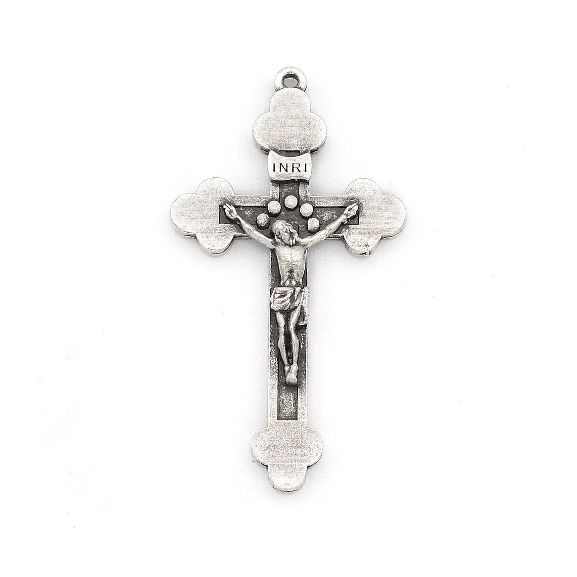 Antique Silver & Wood St. Ignatius Rosary - Image 2