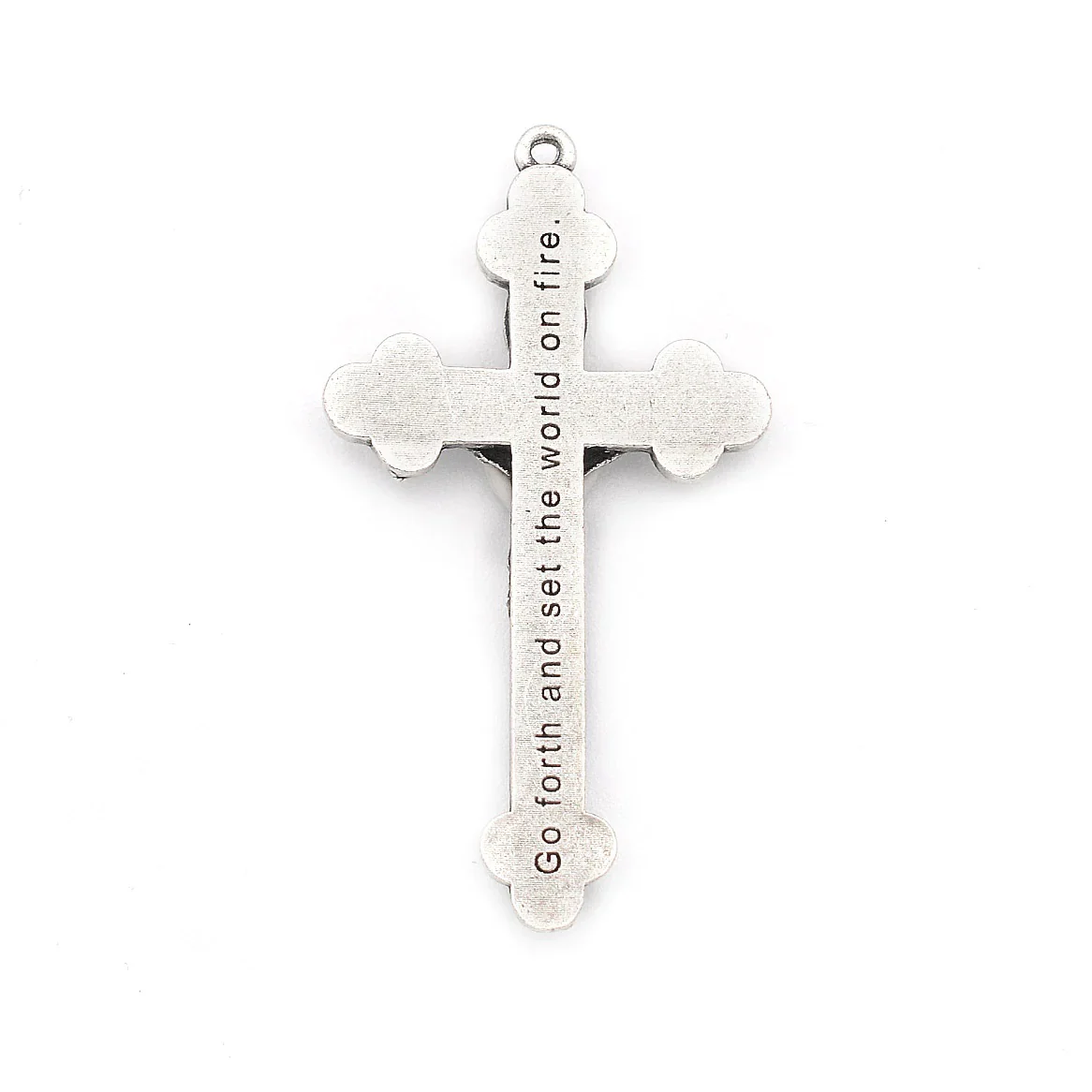 Antique Silver & Wood St. Ignatius Rosary - Image 3