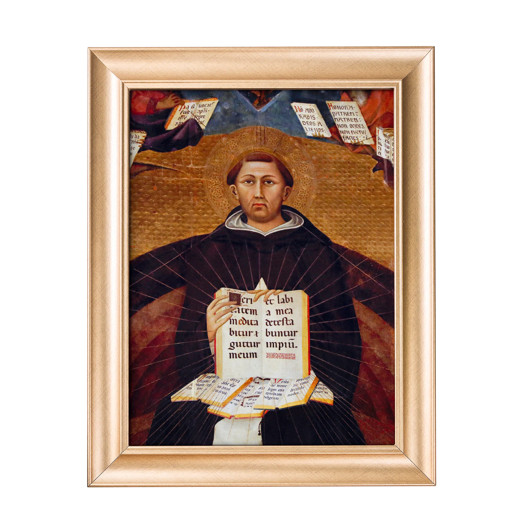 Apotheosis of Aquinas Antique Gold Framed Print - Multiple Sizes - Image 4