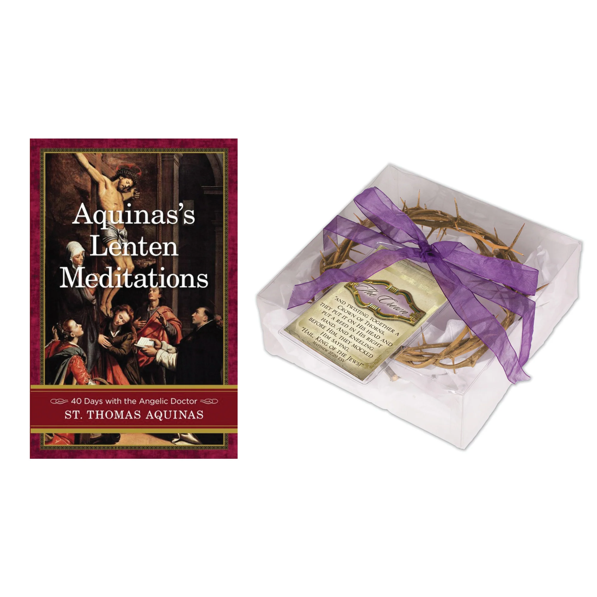 Aquinas’s Lenten Meditations & Gift Boxed Crown of Thorns 6" (Gift Set) - Image 2