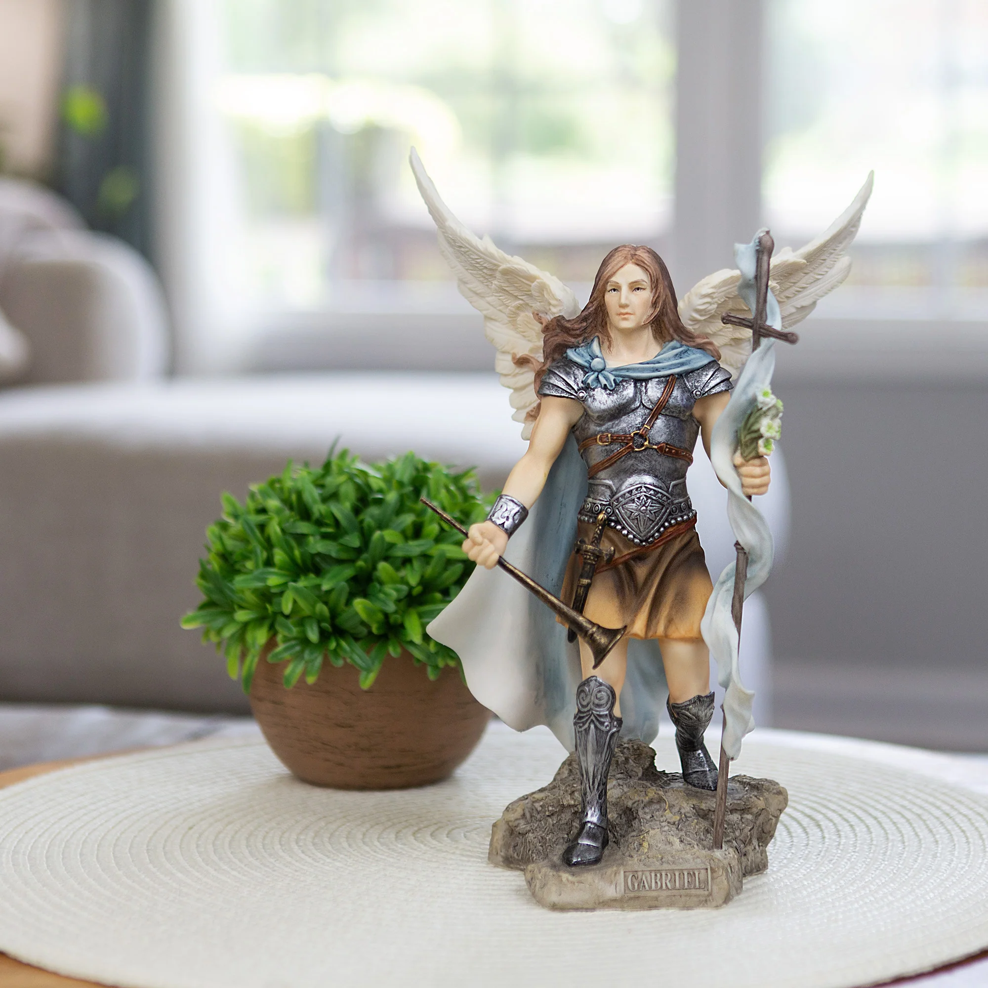 Archangel Gabriel - 9" Color Statue