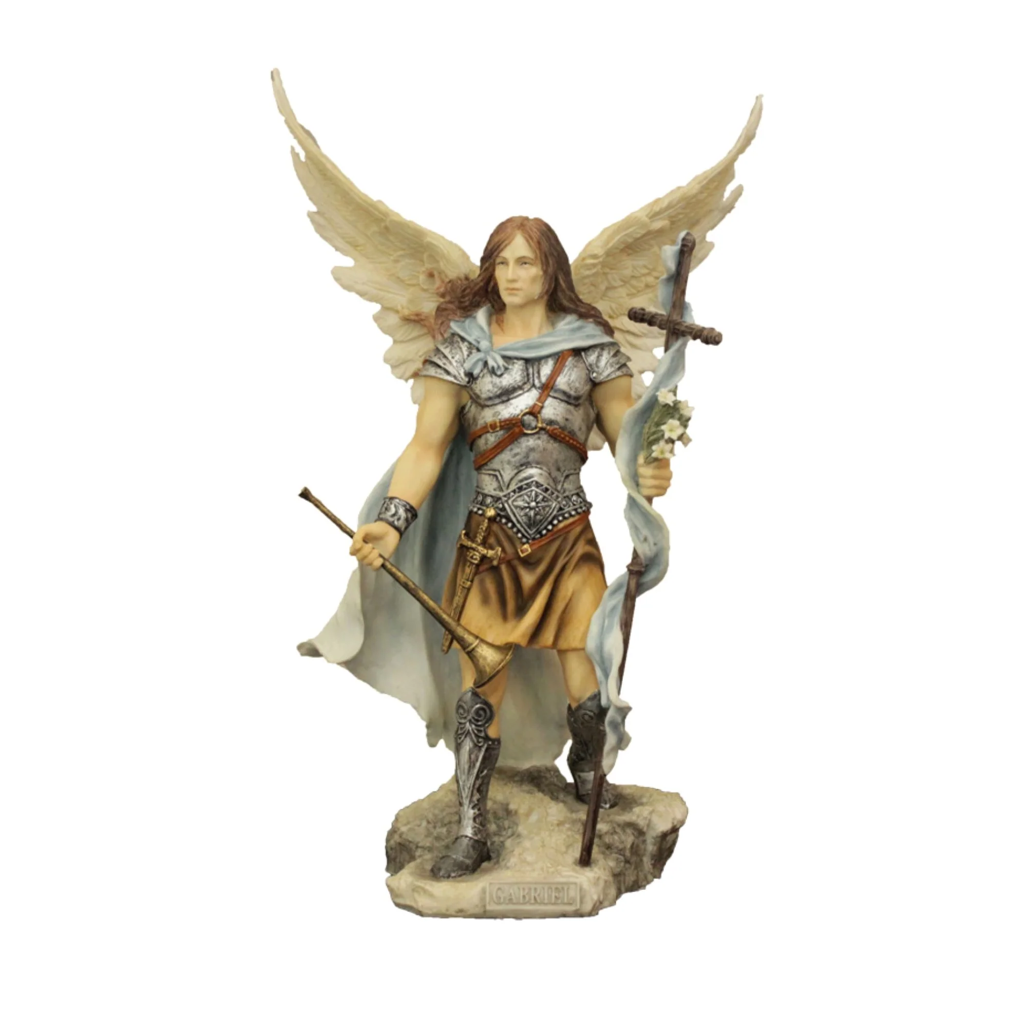 Archangel Gabriel - 9" Color Statue - Image 2