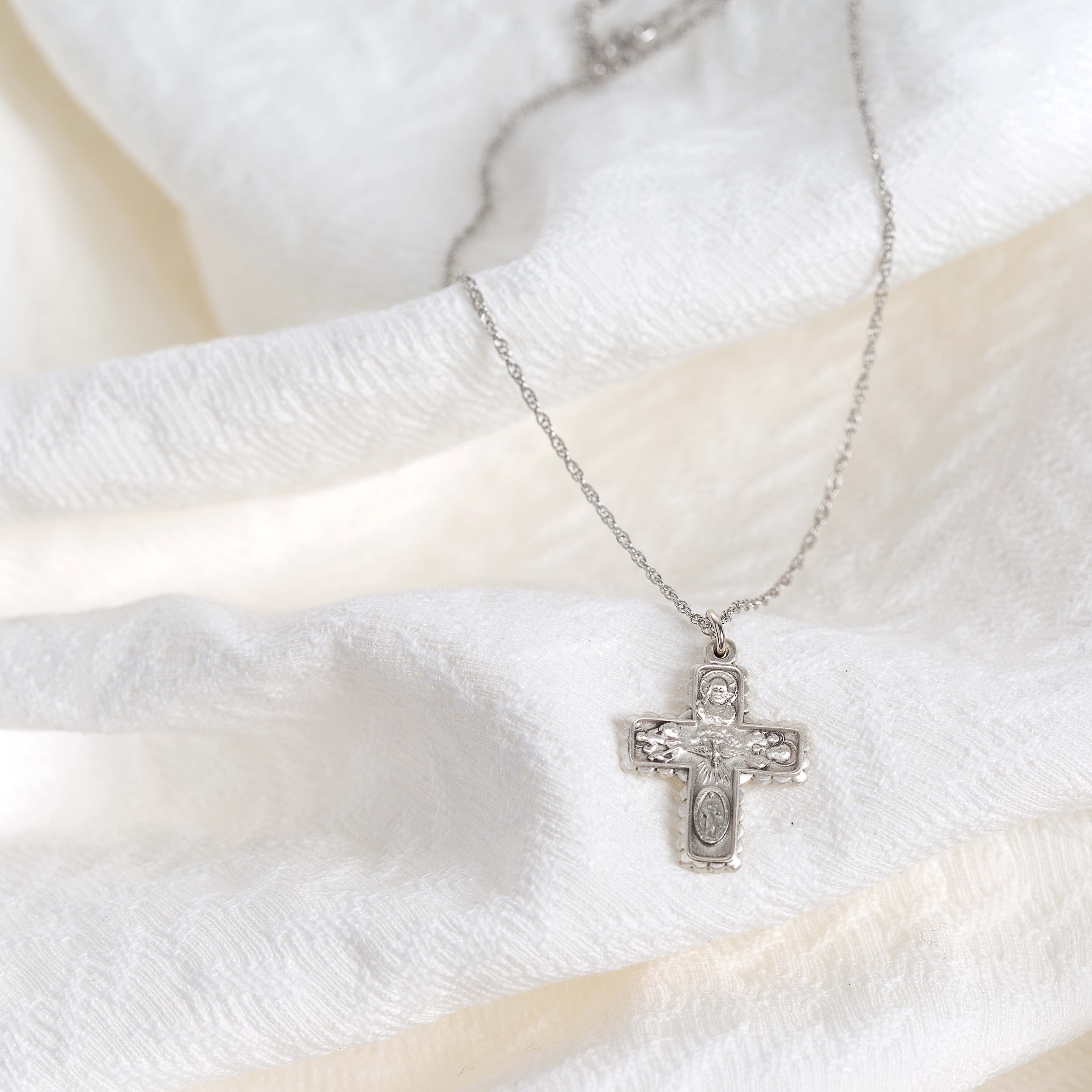Archive Collection 4-Way Cross Medal Necklace - Image 4