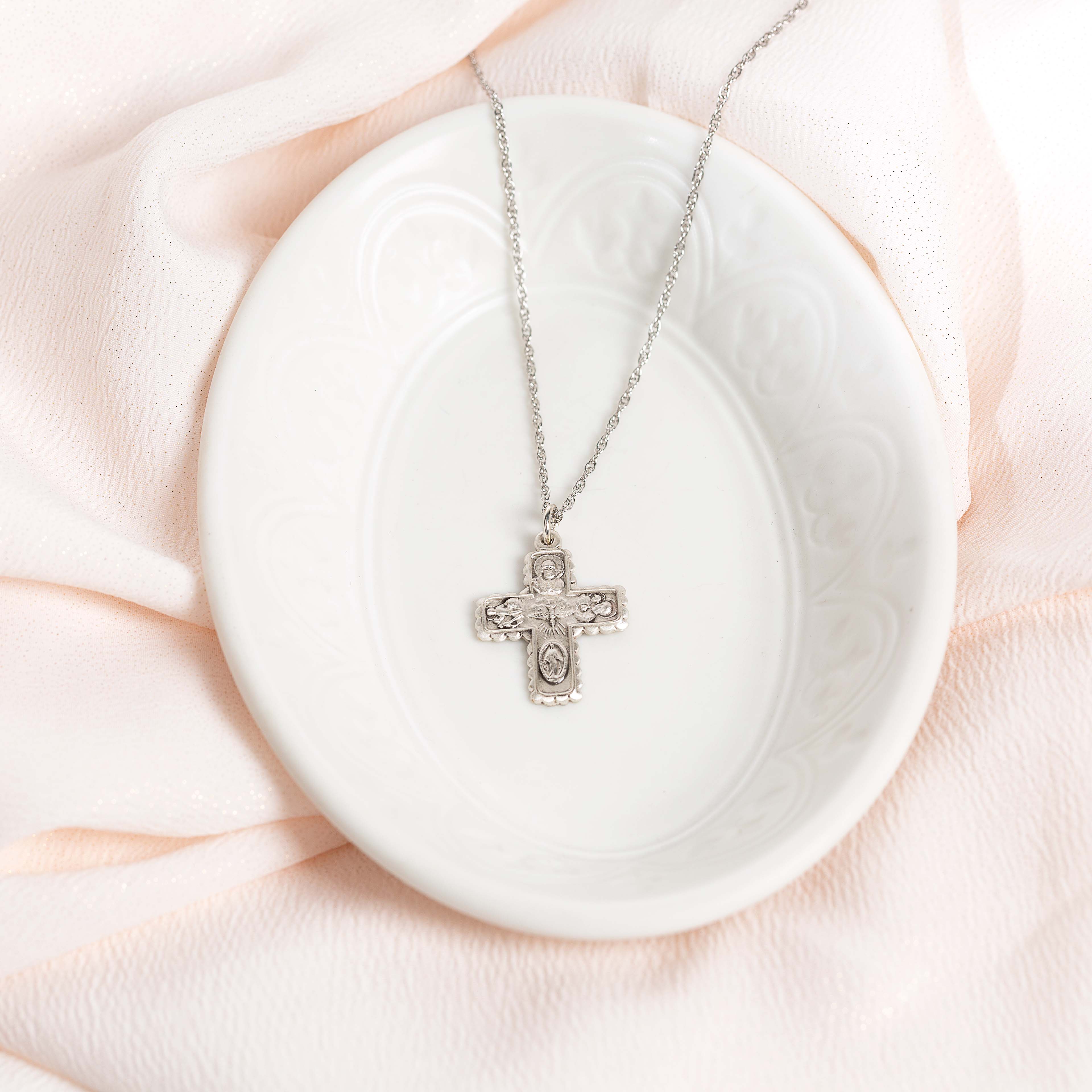 Archive Collection 4-Way Cross Medal Necklace - Image 5