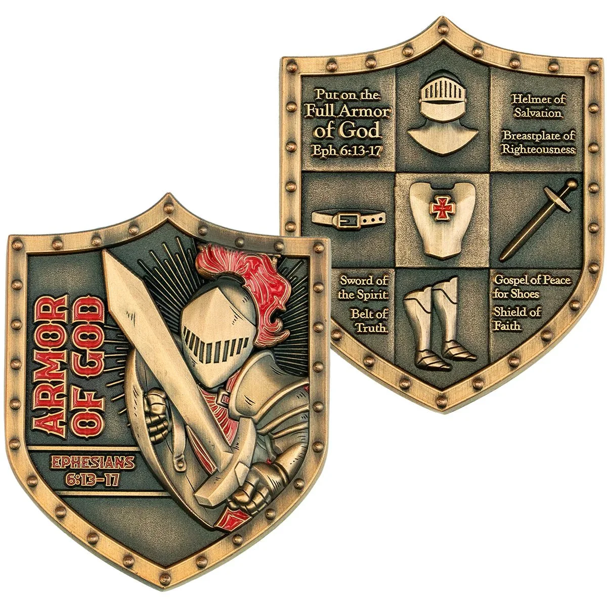 Armor of God Shield Challenge Pocket Coin - Image 3