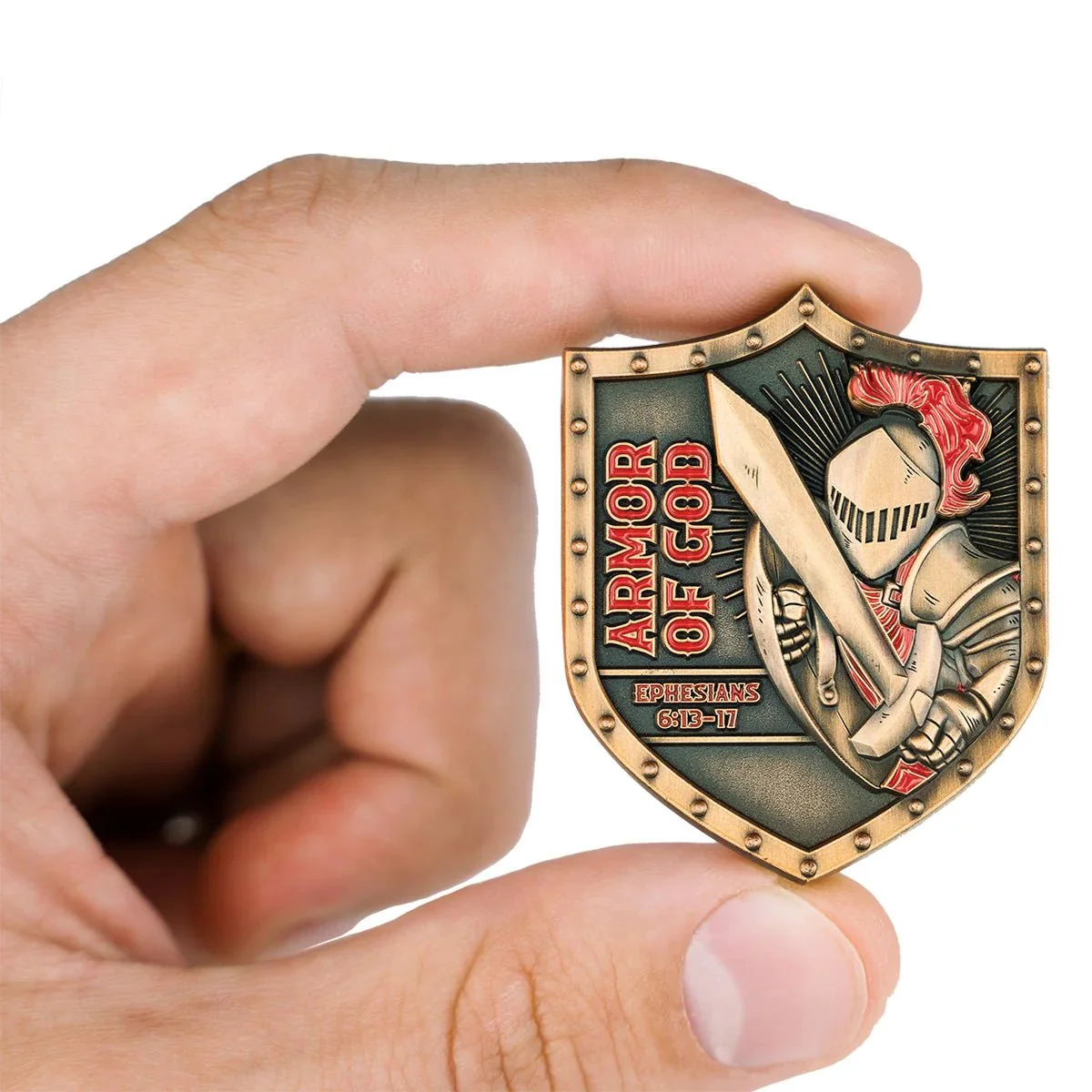 Armor of God Shield Challenge Pocket Coin - Image 5