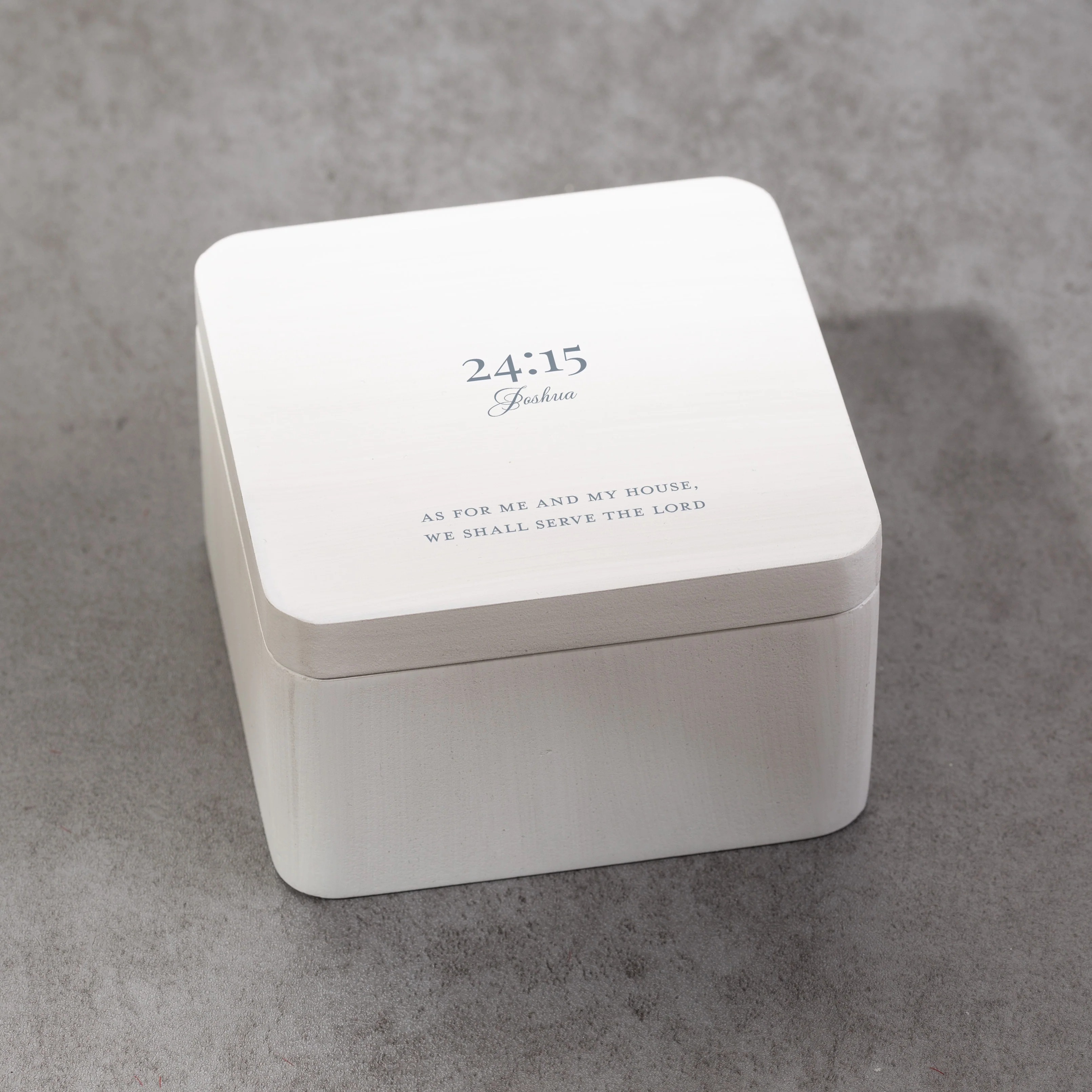 As For Me and My House White Keepsake Box - Image 2