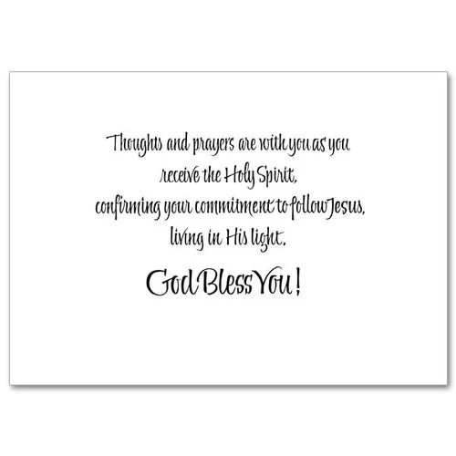 As You Celebrate the Sacrament of Confirmation Confirmation Card - Image 2