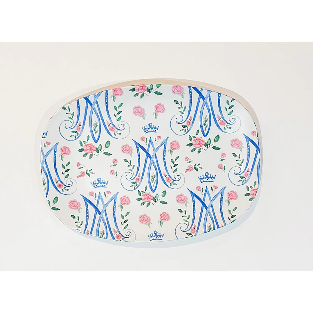 Auspice Maria Floral Platter - Multiple Colors