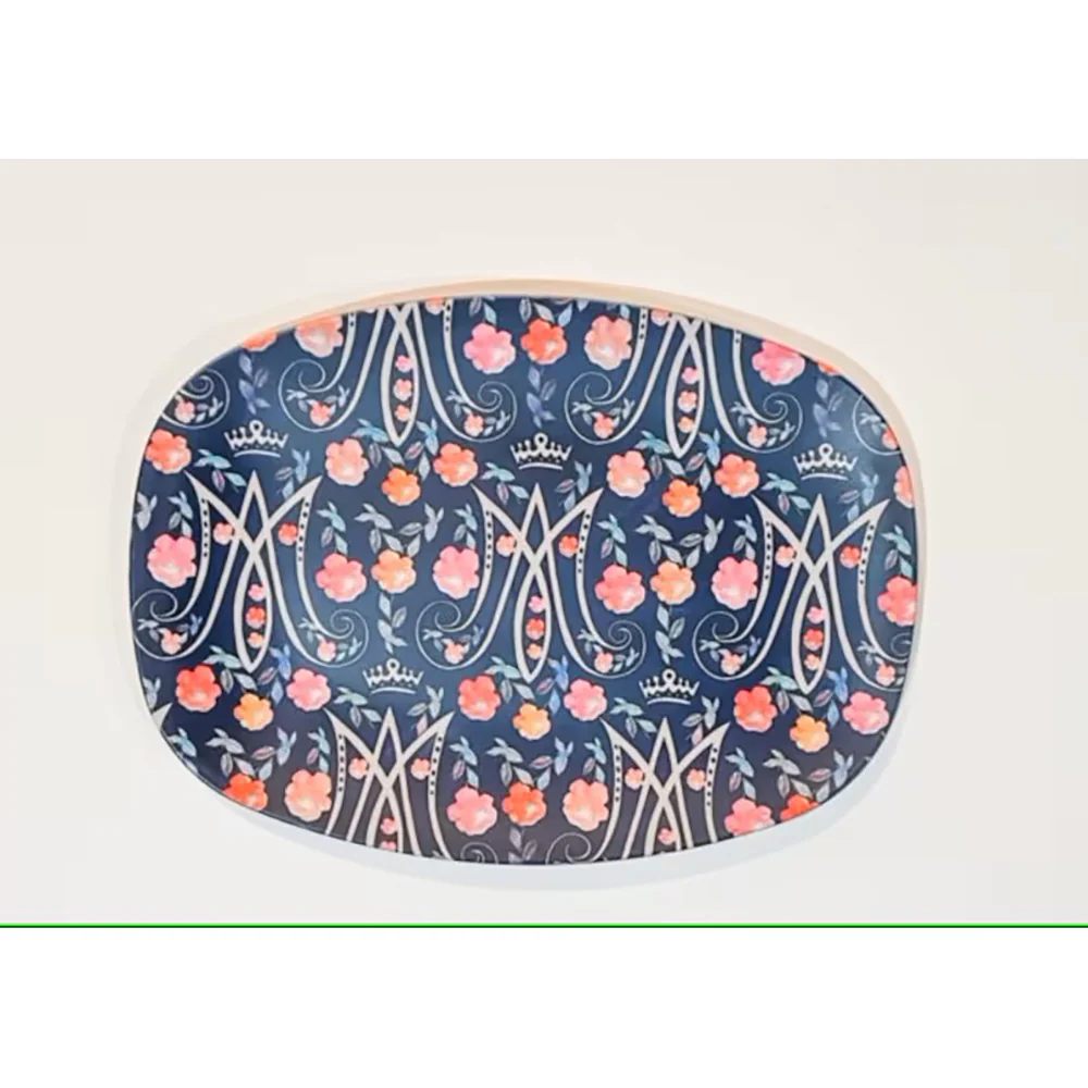 Auspice Maria Floral Platter - Multiple Colors - Image 3