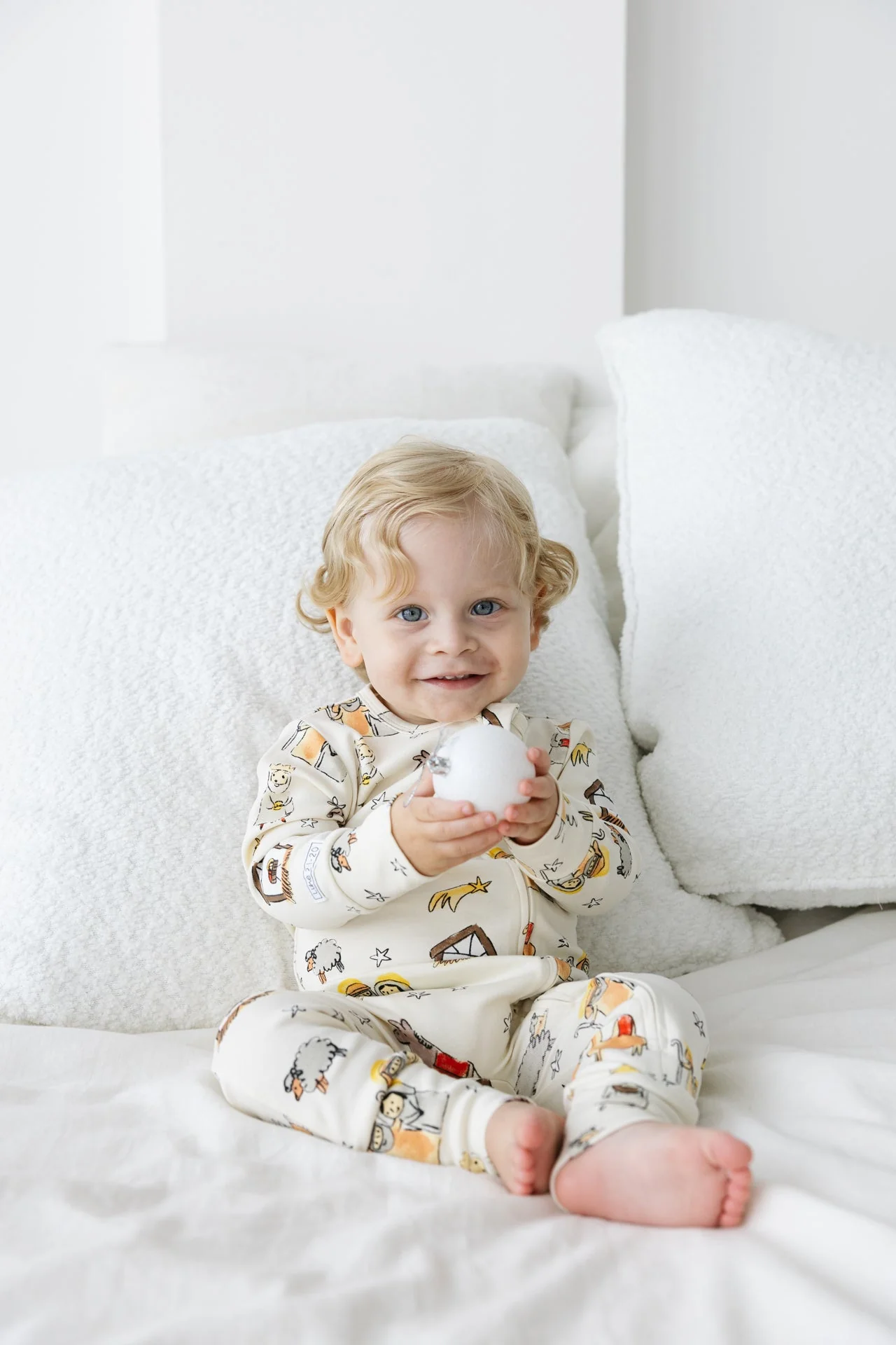 Away in a Manger PJ Footless Onesie Cotton - Image 3