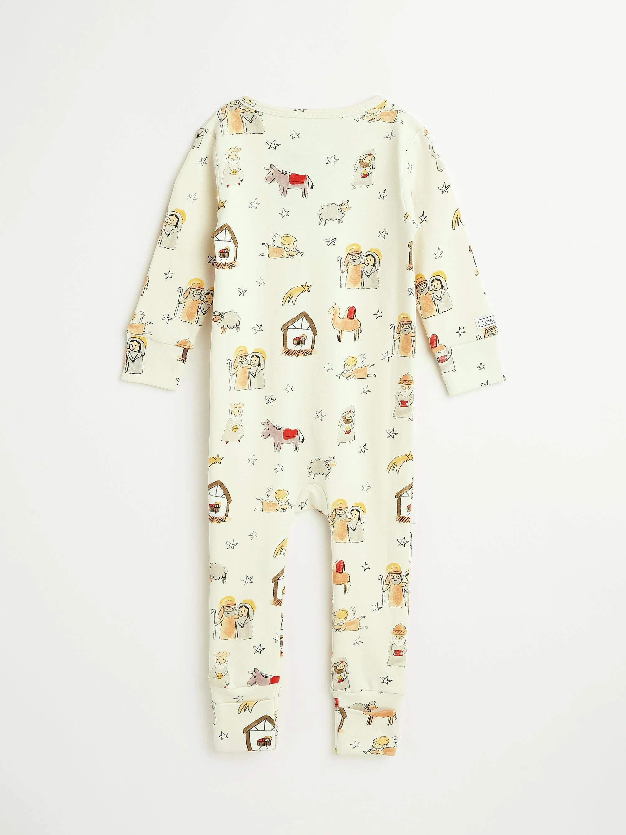 Away in a Manger PJ Footless Onesie Cotton - Image 7