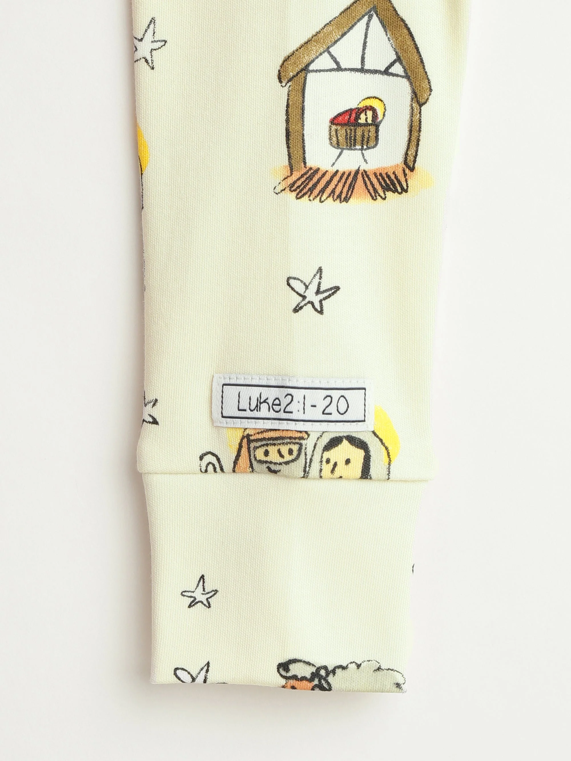 Away in a Manger PJ Footless Onesie Cotton - Image 8