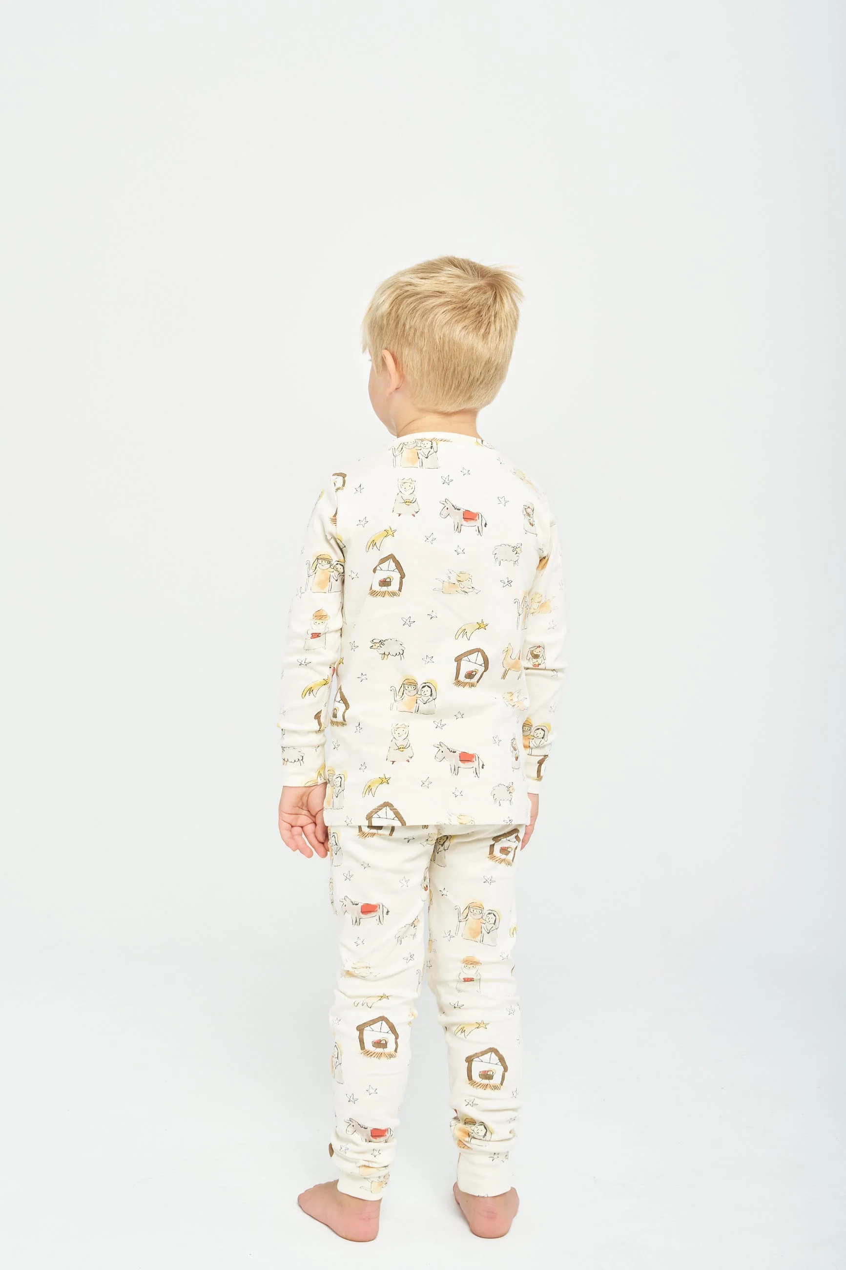 Away in a Manger PJ Long Sleeve Set Cotton - Image 3
