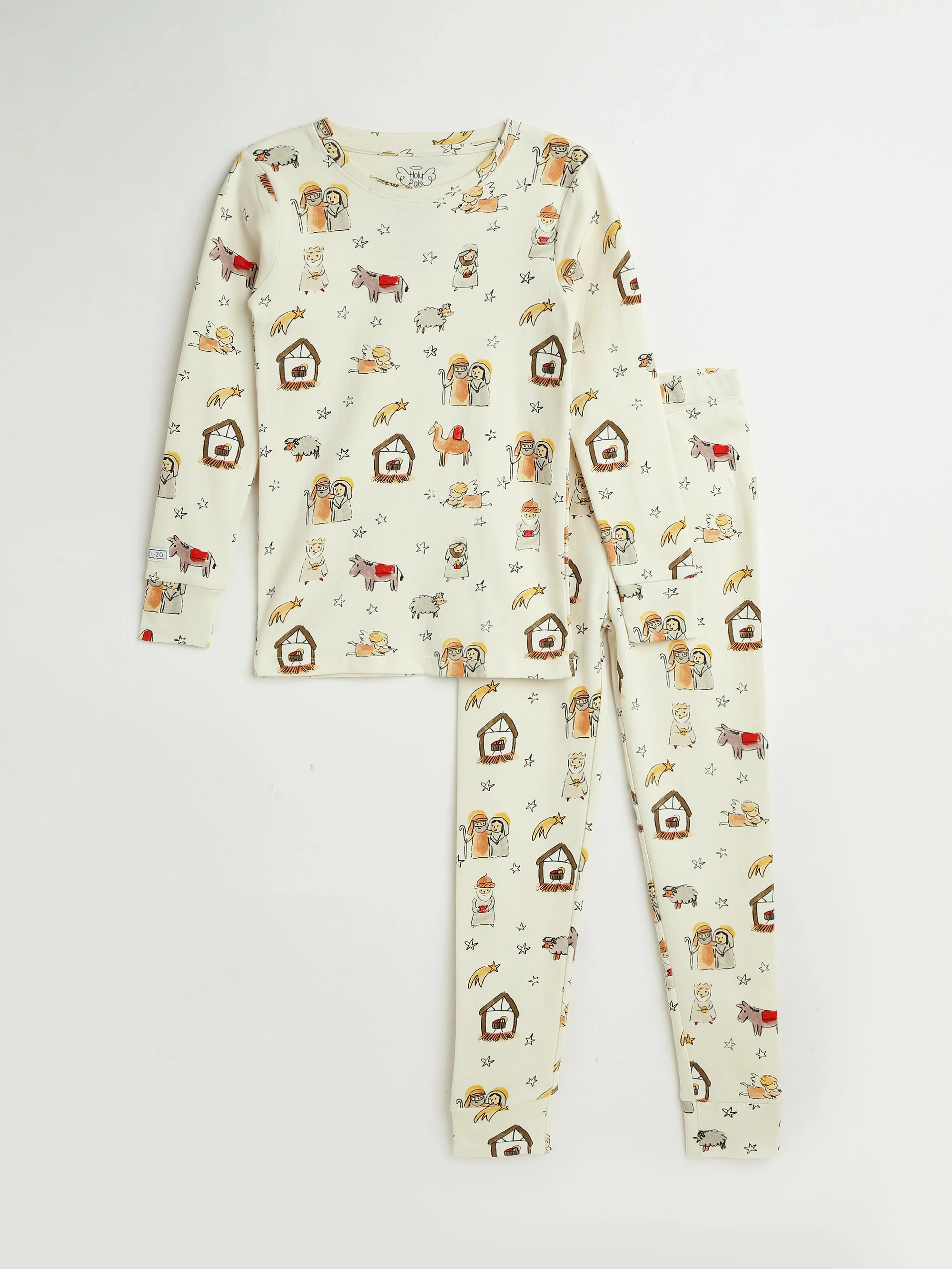 Away in a Manger PJ Long Sleeve Set Cotton - Image 7