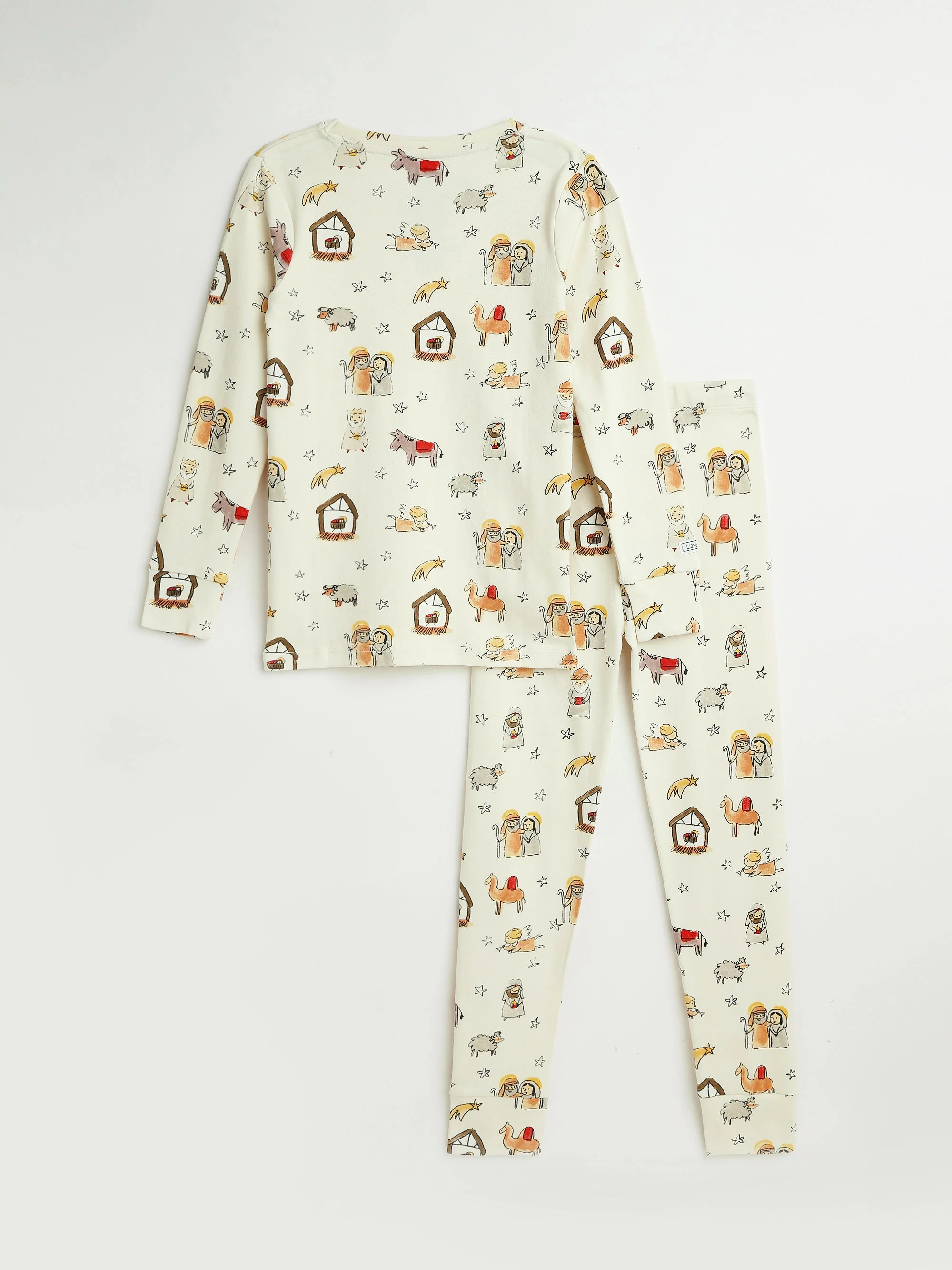 Away in a Manger PJ Long Sleeve Set Cotton - Image 8