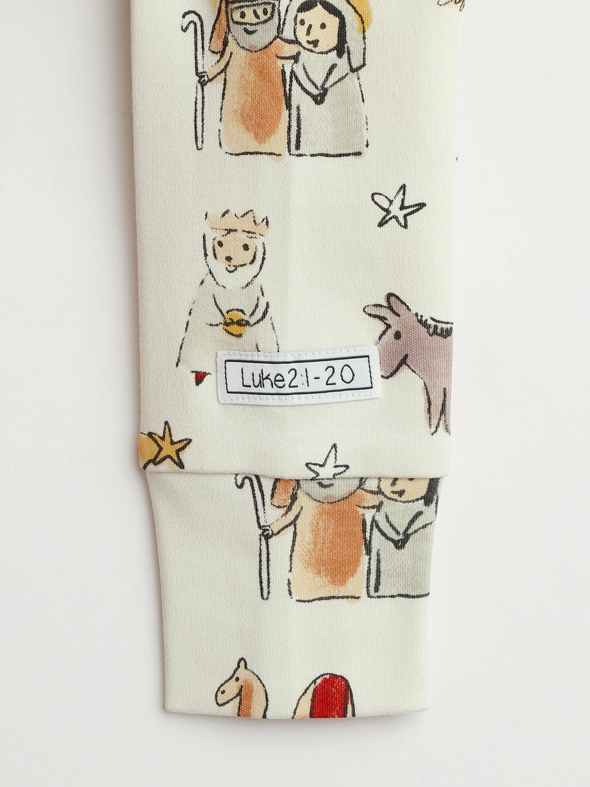 Away in a Manger PJ Long Sleeve Set Cotton - Image 9