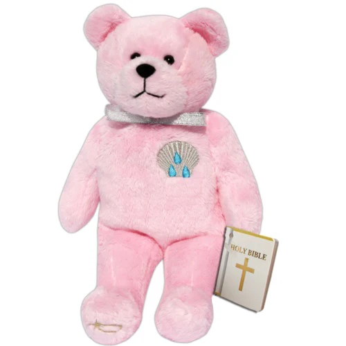 Baptism Bear Plush – Blue, Pink, or White - Image 2