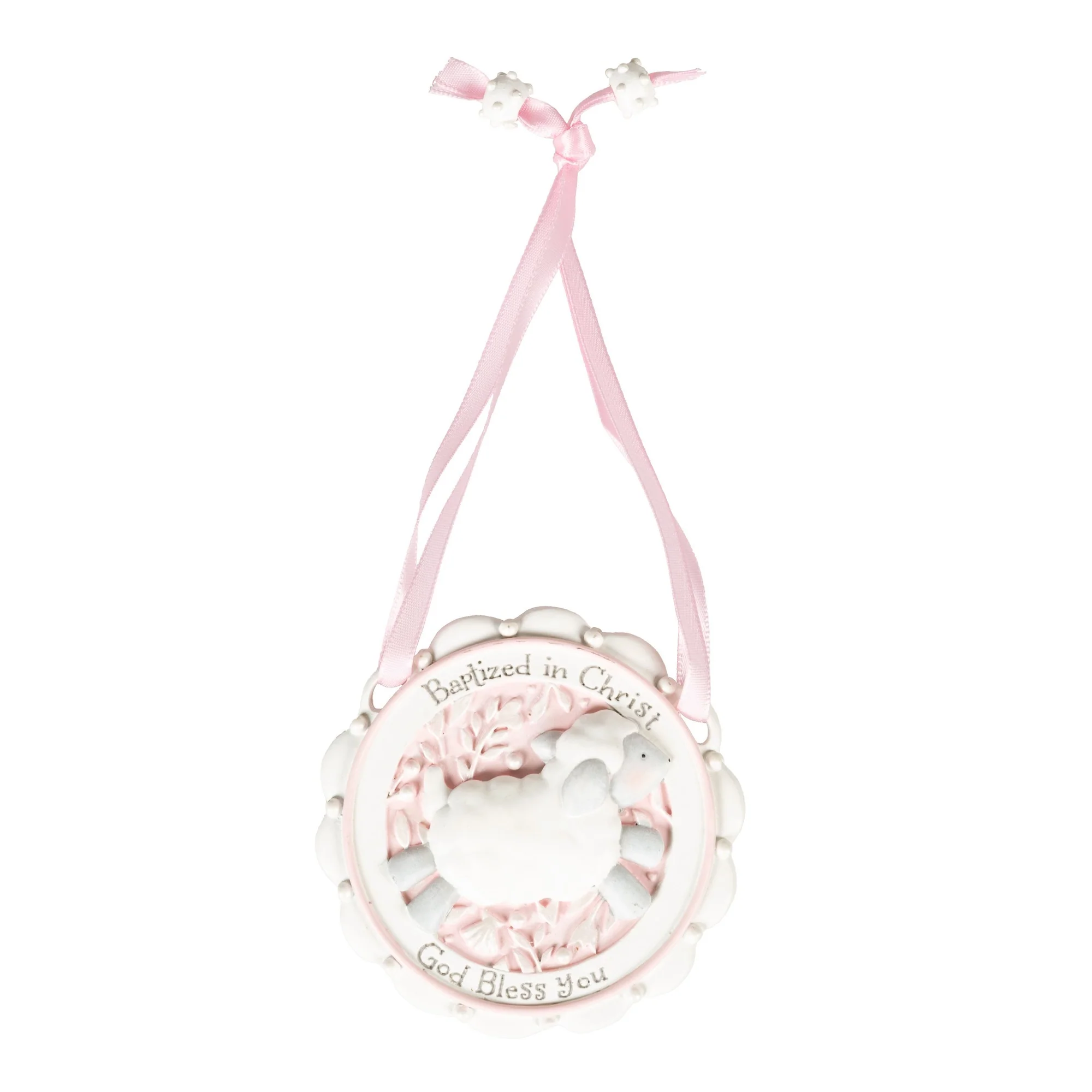 Baptized in Christ Blue Crib Medal - Image 3