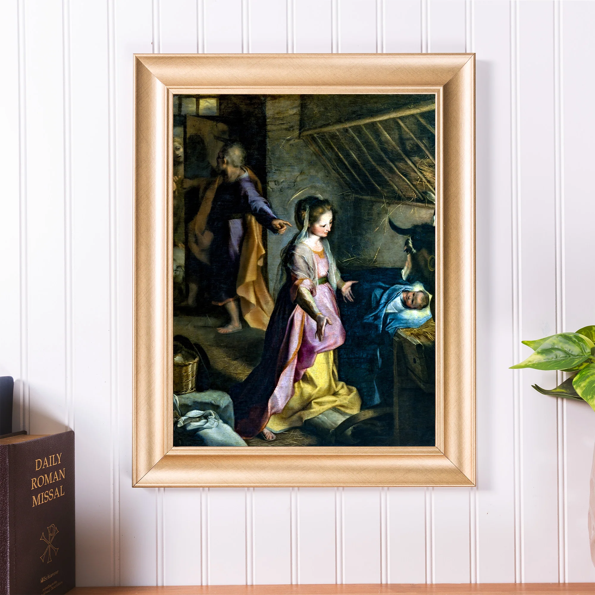 Barocci Nativity Gold Framed Print - Multiple Sizes - Image 4