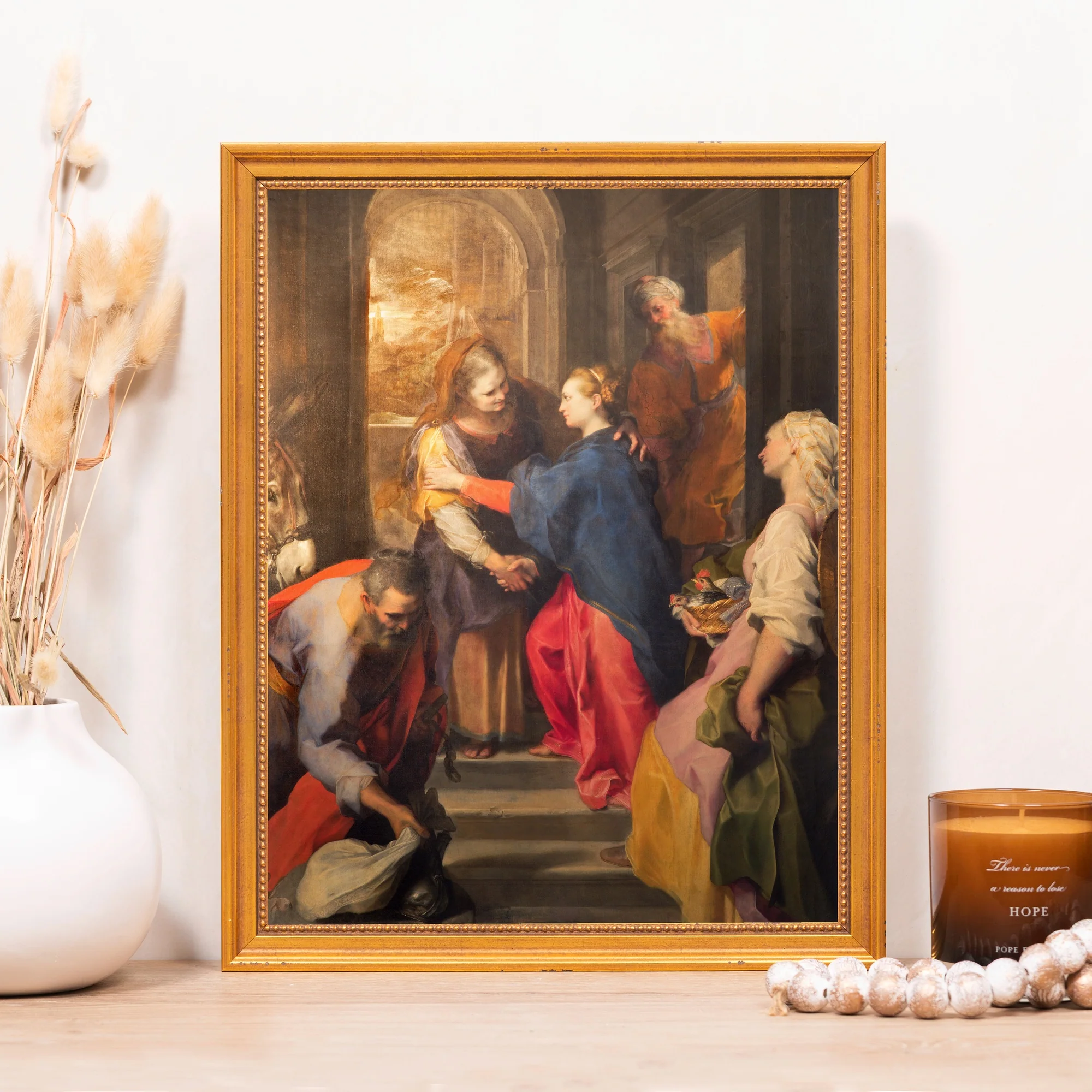 Barocci's Visitation Framed Canvas - Sacred Classics Collection - Image 6