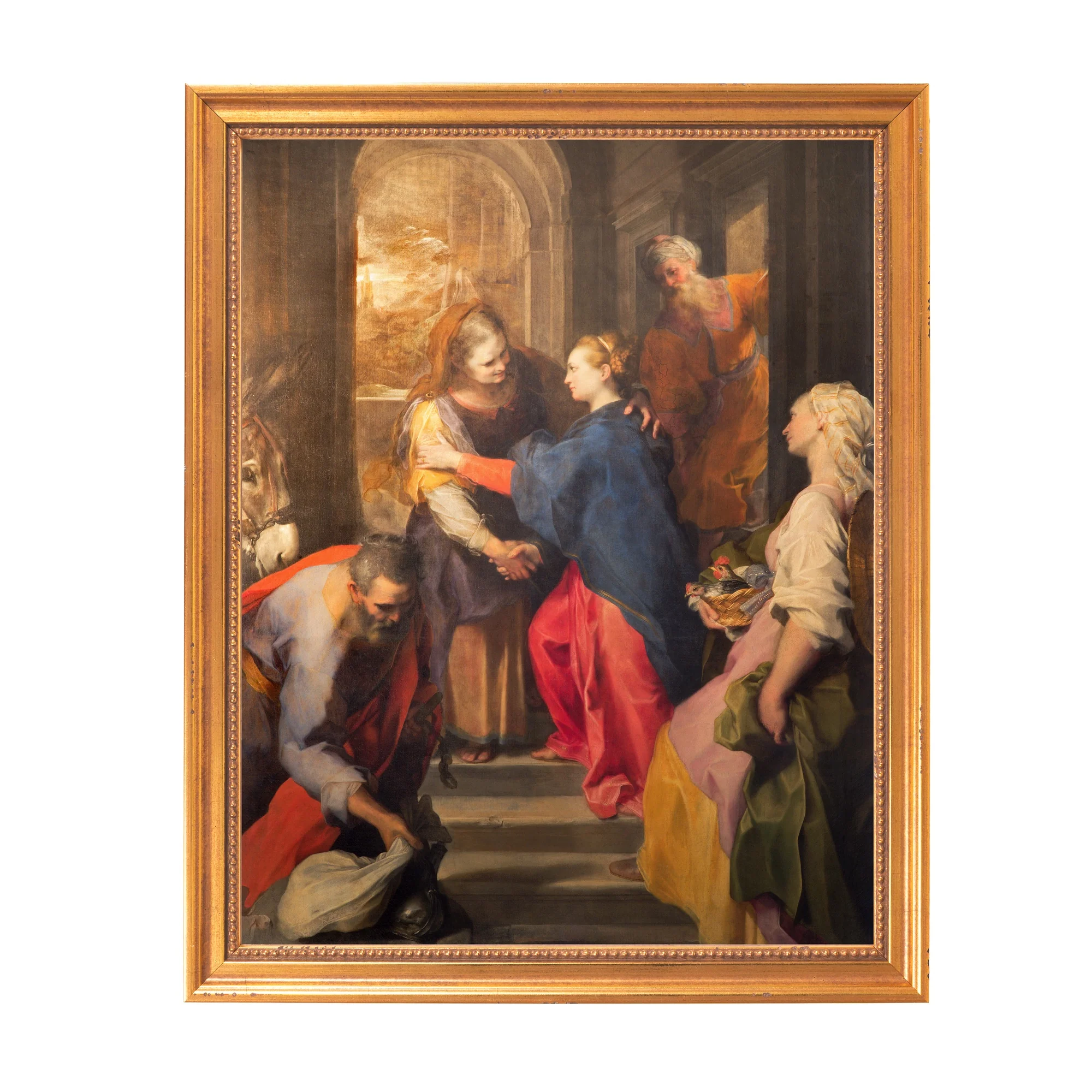 Barocci's Visitation Framed Canvas - Sacred Classics Collection - Image 8